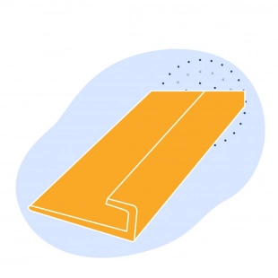 Алюминиевый профиль L-образный 18x1.5x1.5 мм АМц ГОСТ 13737-90