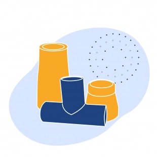 Титановый переход 88.9х76.3х2.5 мм ВТ1-0 ГОСТ 17375-2001