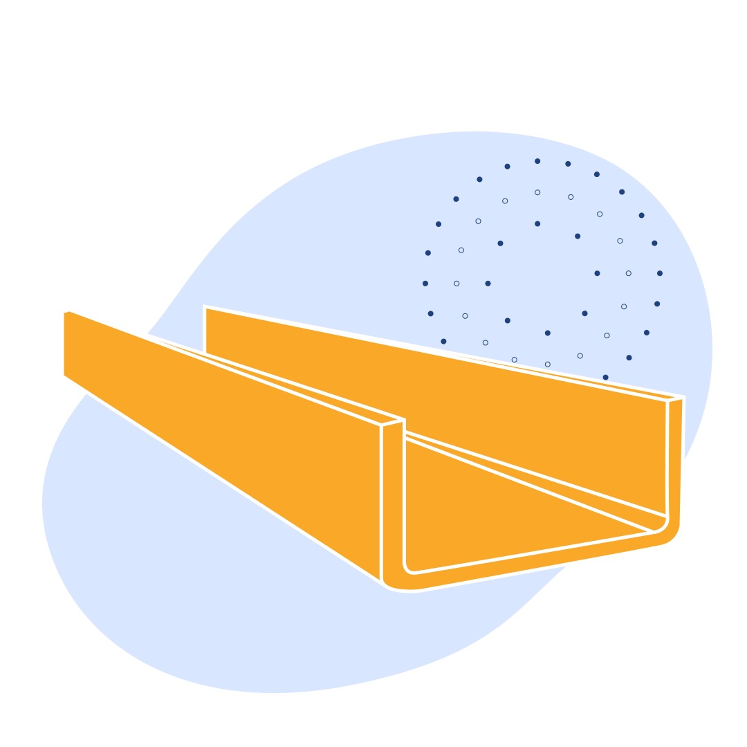 Швеллер стальной гнутый равнополочный 160х40х2 мм Ст3сп ГОСТ 8278-83