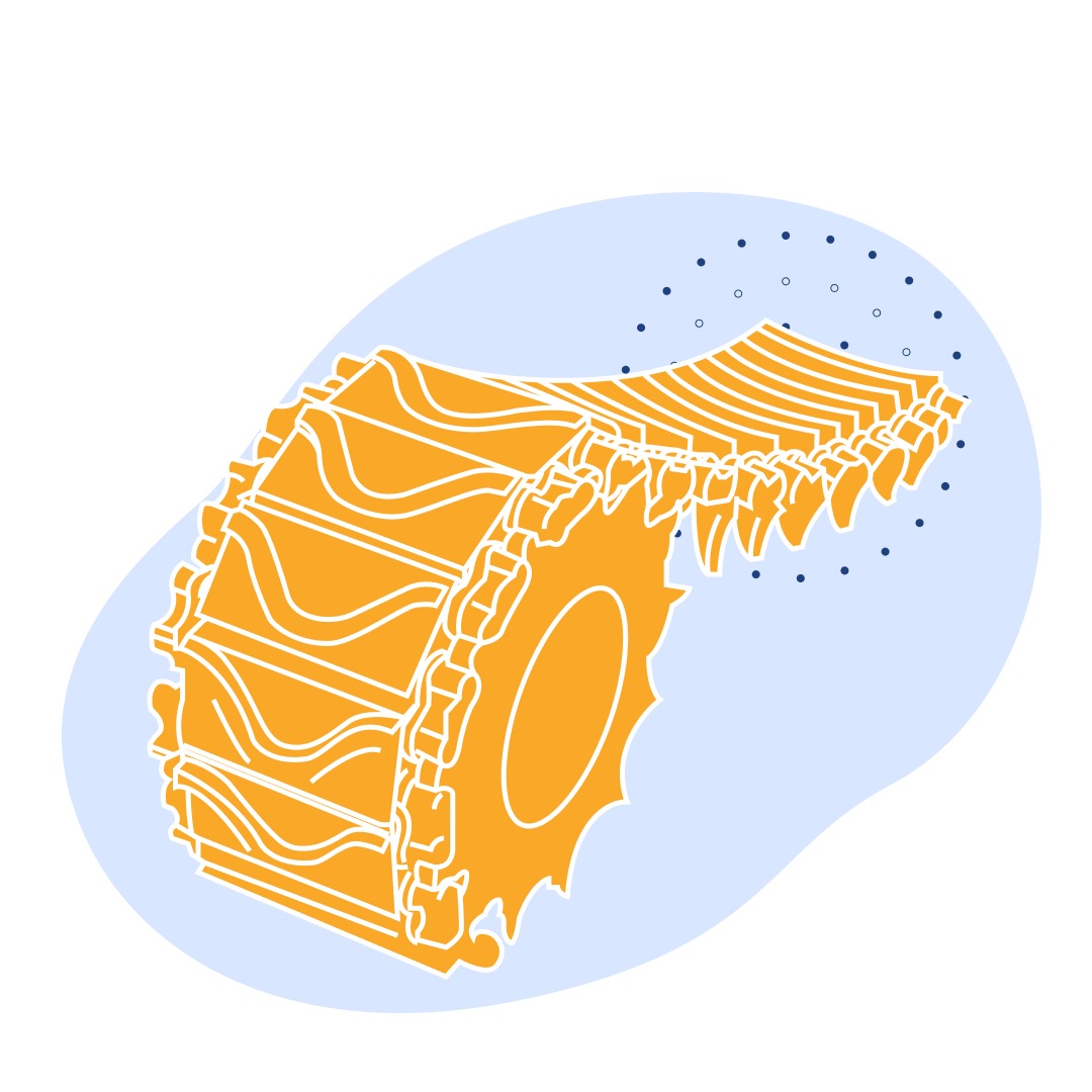 Металлический трак МТЛБ 234102 9 кг