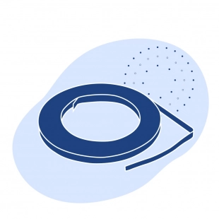 Лента с полимерным покрытием 0.85 мм ПВДФ ГОСТ 34180-2017